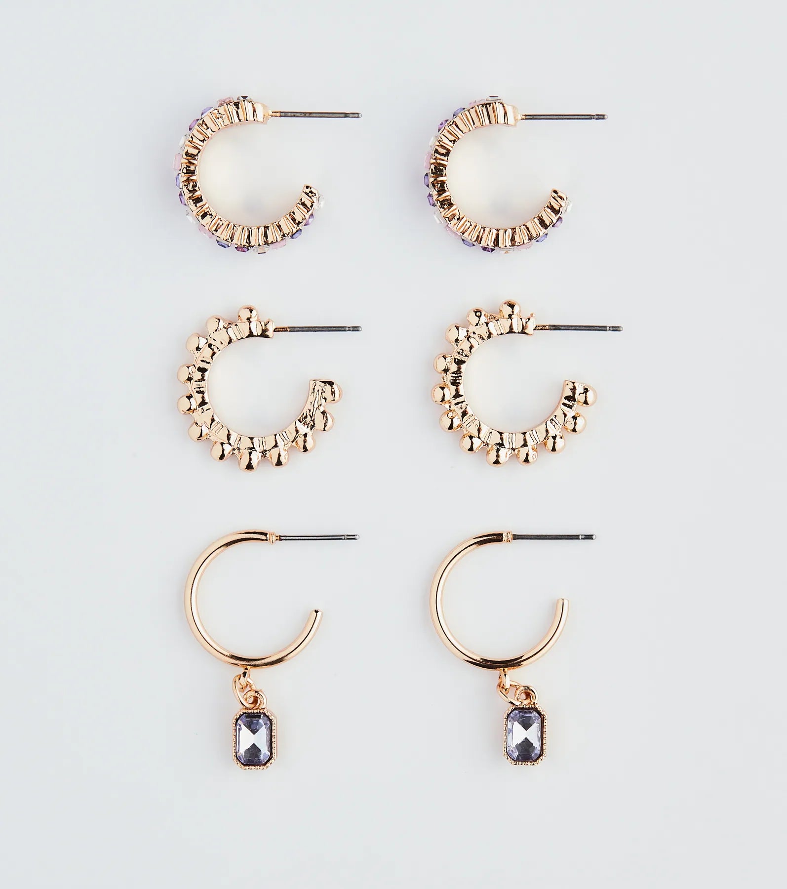 Price Blitz Crowd Pleasing Three-Pack Earrings Set