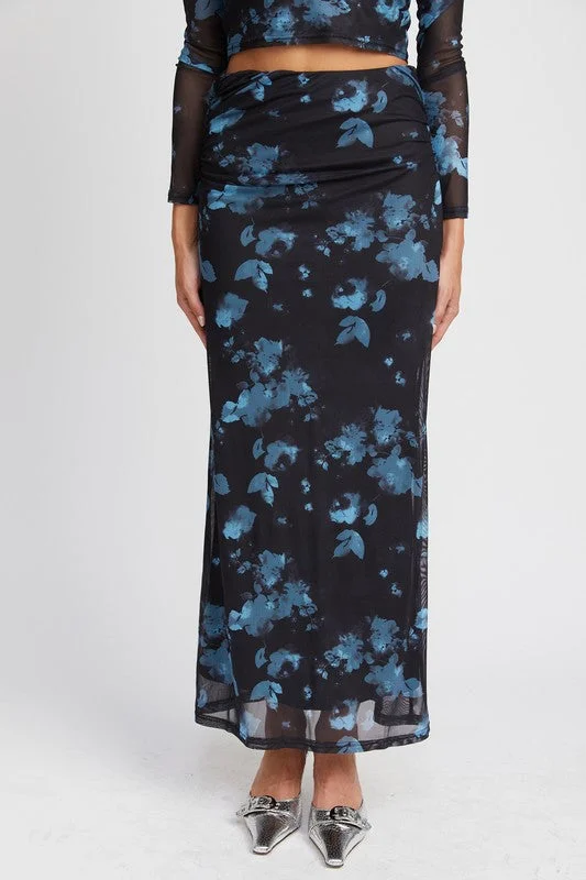 Savings Spectacular FLORAL SHEER MAXI DRESS