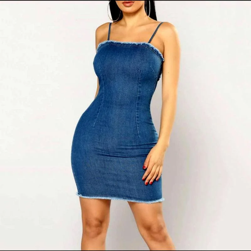 Flash Sale FITTED & FAB DENIM DRESS