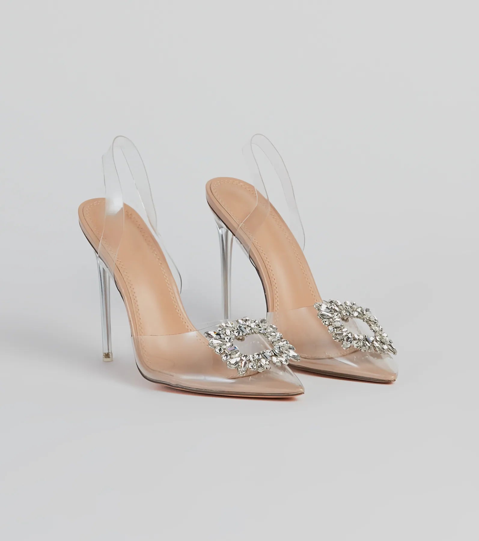 Low Prices Elegant Luxe Rhinestone Brooch Stiletto Heels