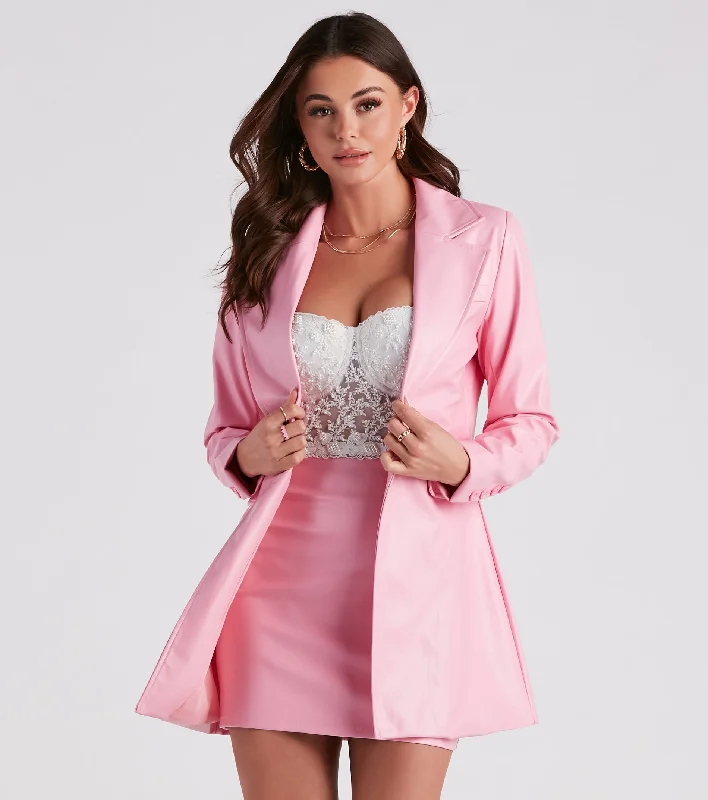 Today’s Special So Fabulous Faux Leather Blazer