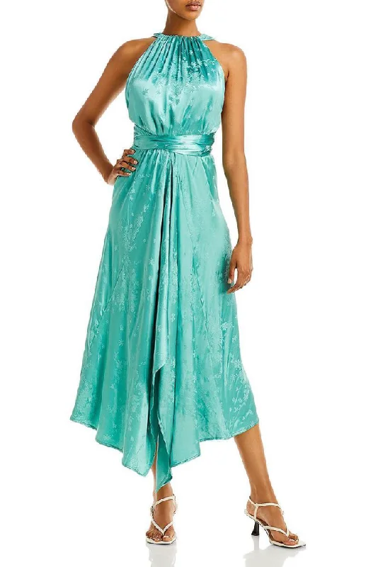 Today’s Deal L - sabina musayev bright green halter midi dress