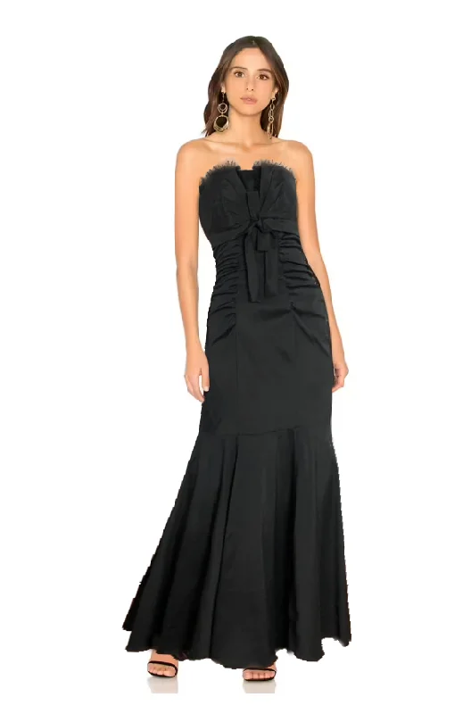 Don't Wait 14 - xscape black strapless mermaid gown