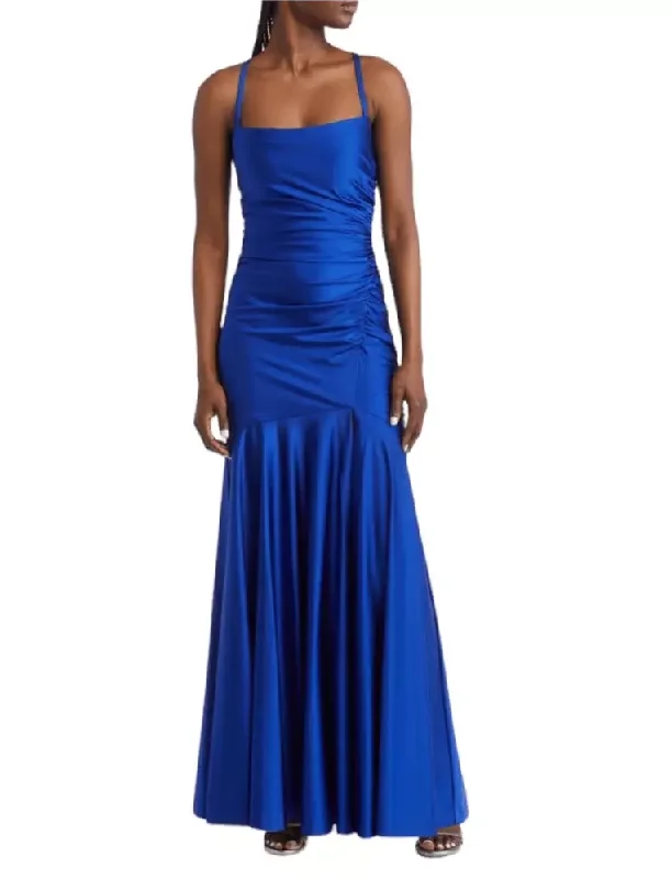 Exclusive Savings 9 - morgan & co. royal blue ruched strappy gown