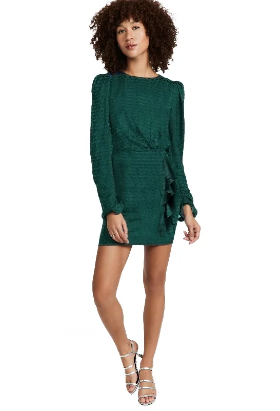 Today's Special L - GPD hunter green long sleeve dress
