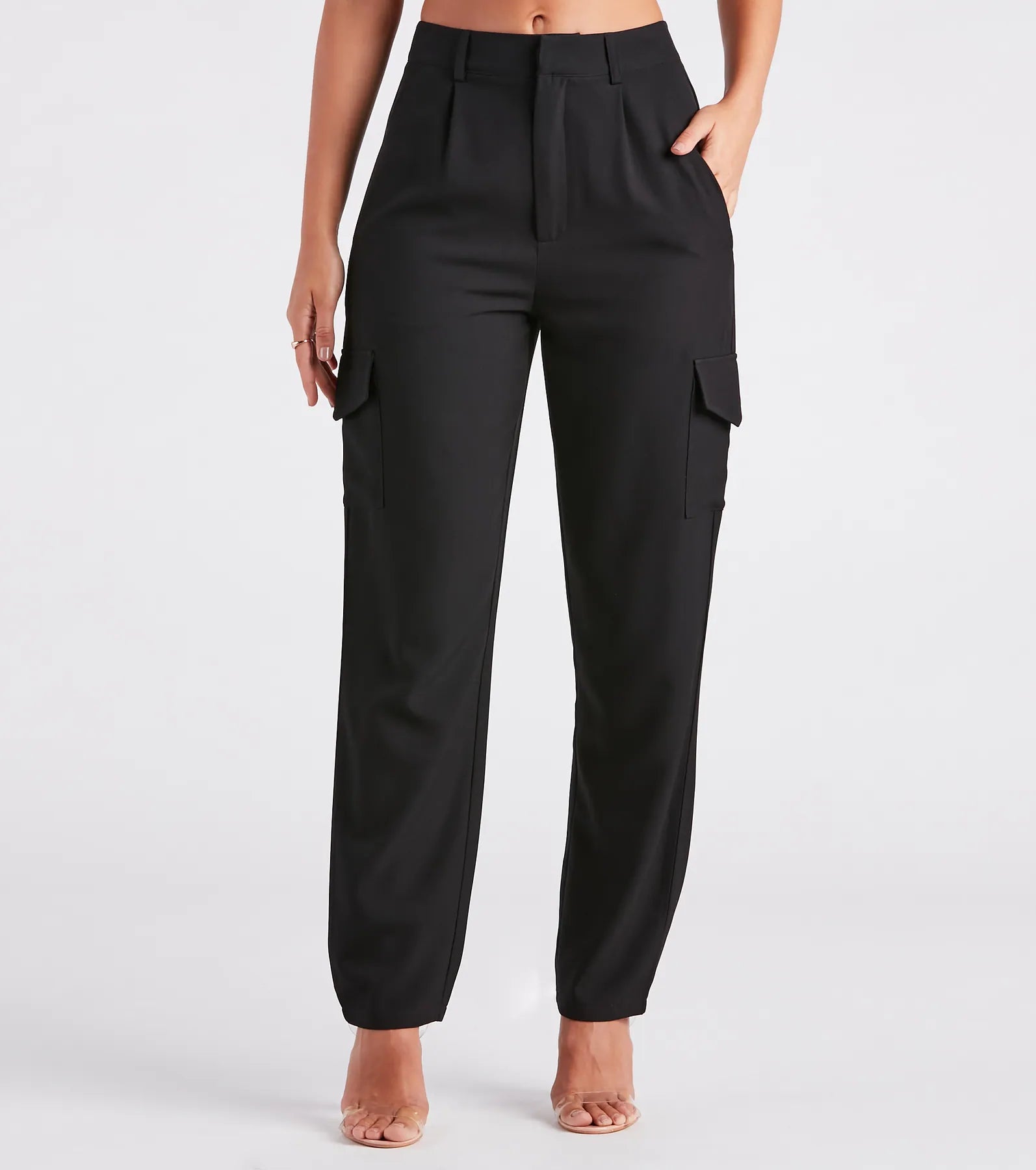 Early Access Cool Sophistication High Rise Cargo Trouser Pants