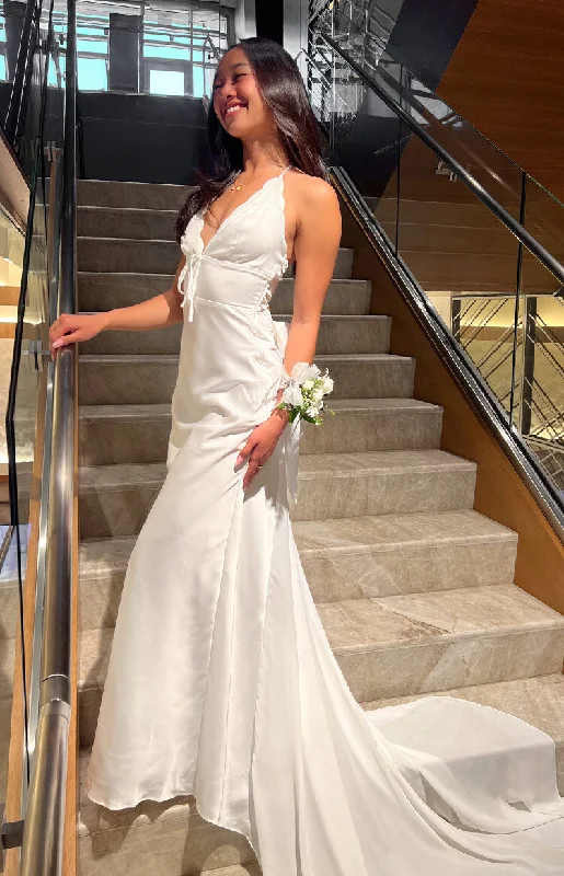 Big Savings Nicole White Maxi Dress