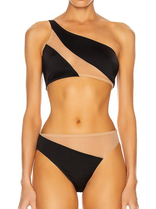 ZASUWA Female Tailoring Sheer Mesh Bikini Set