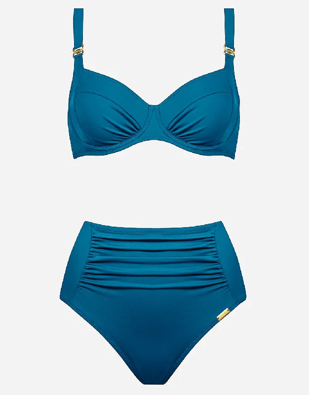 Uni Underwired Bikini Set - Ocean Blue