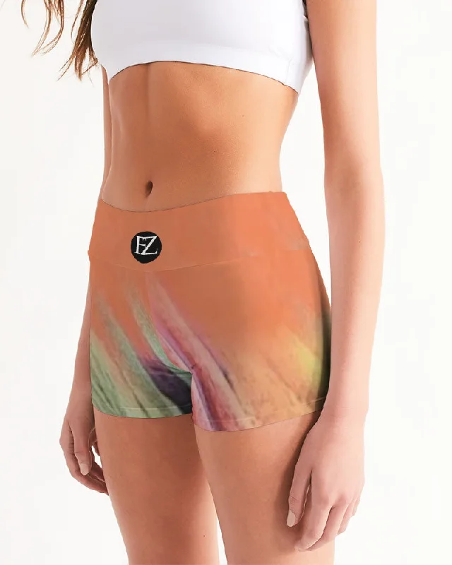 ABSTRACT ZONE Women's Mid-Rise Yoga Shorts