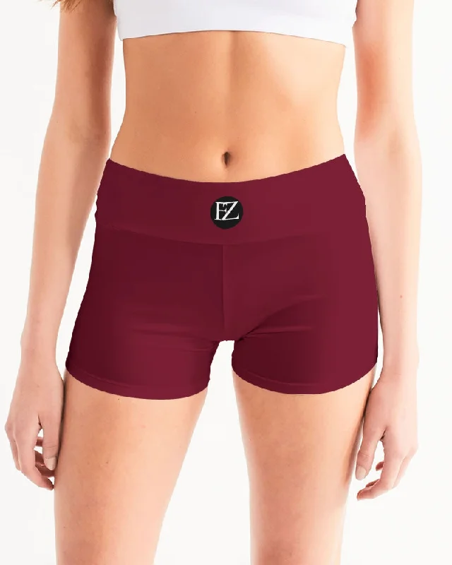 FZ ZONE Women's Mid-Rise Yoga Shorts