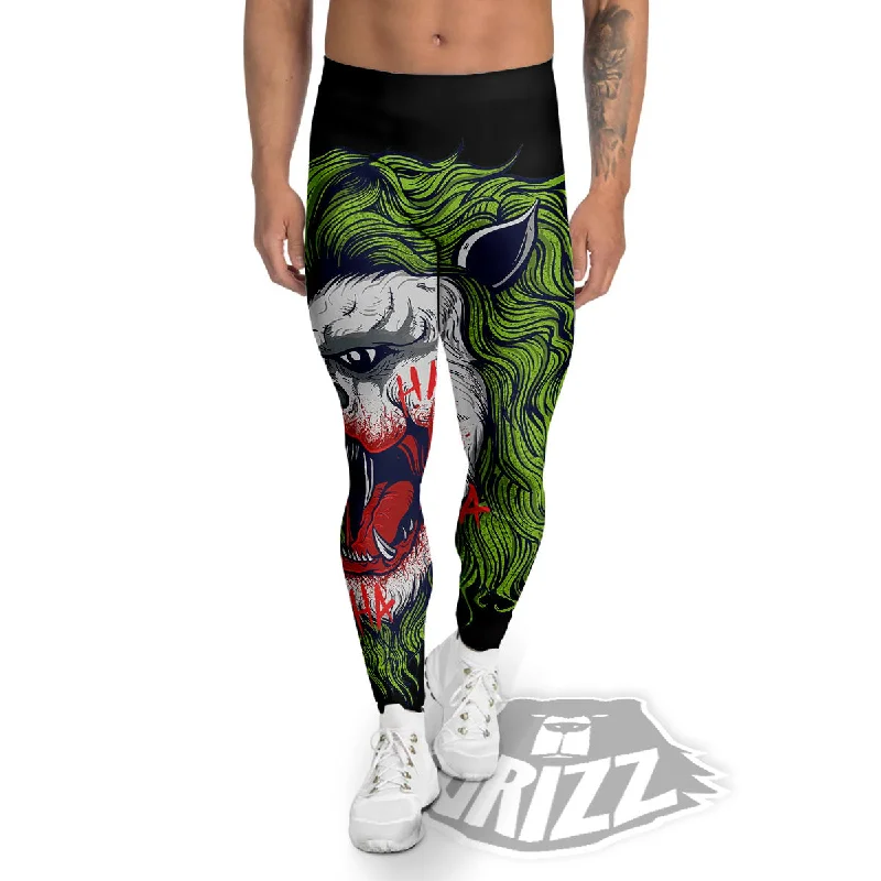 Joker Lion Print Men's Leggings