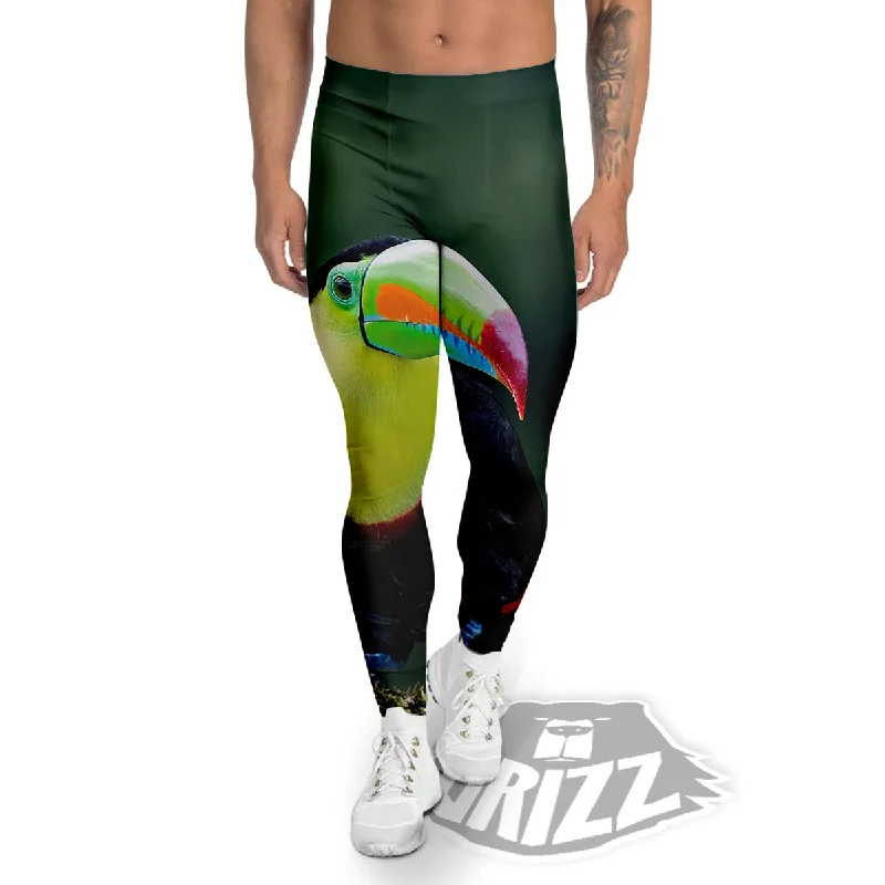 Keel-Billed Toucan Print Men's Leggings