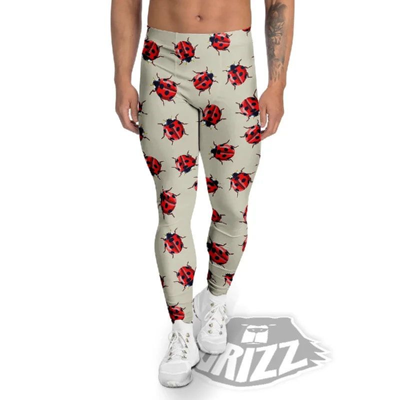 Ladybird Little Print Pattern Men's Leggings