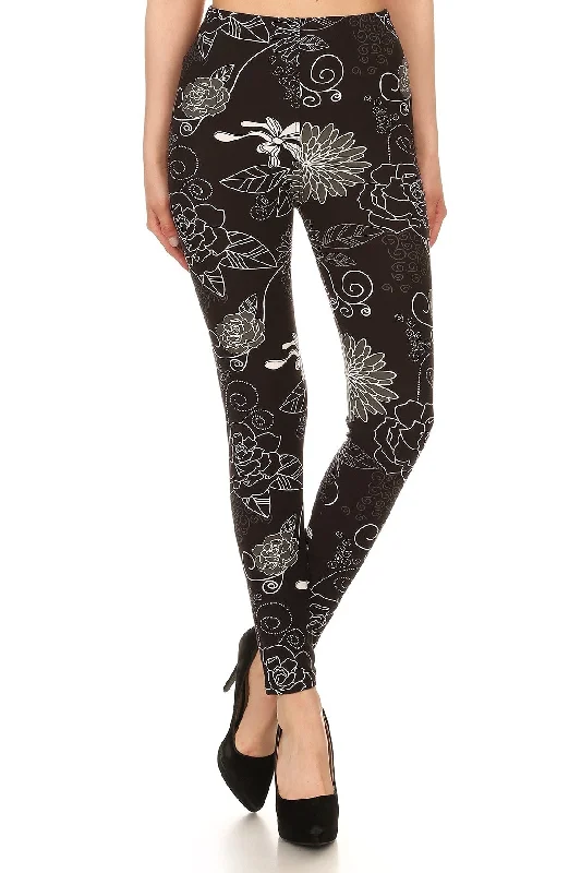 FZ Women's Multi-color Printed Knit Leggings