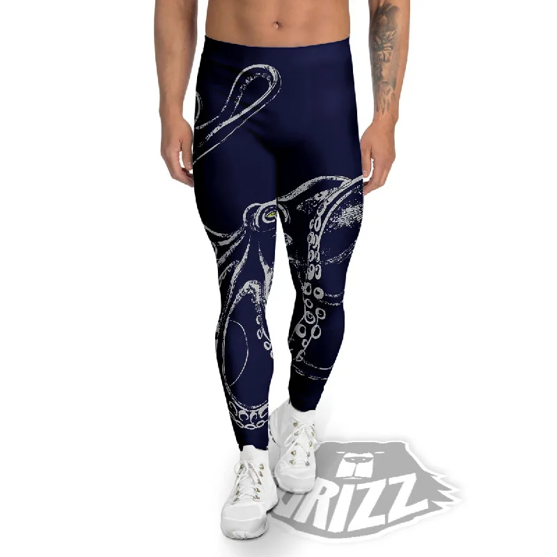 Octopus Tentacles Print Men's Leggings