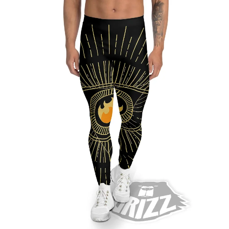 Sight Masonic Eye Print Men's Leggings