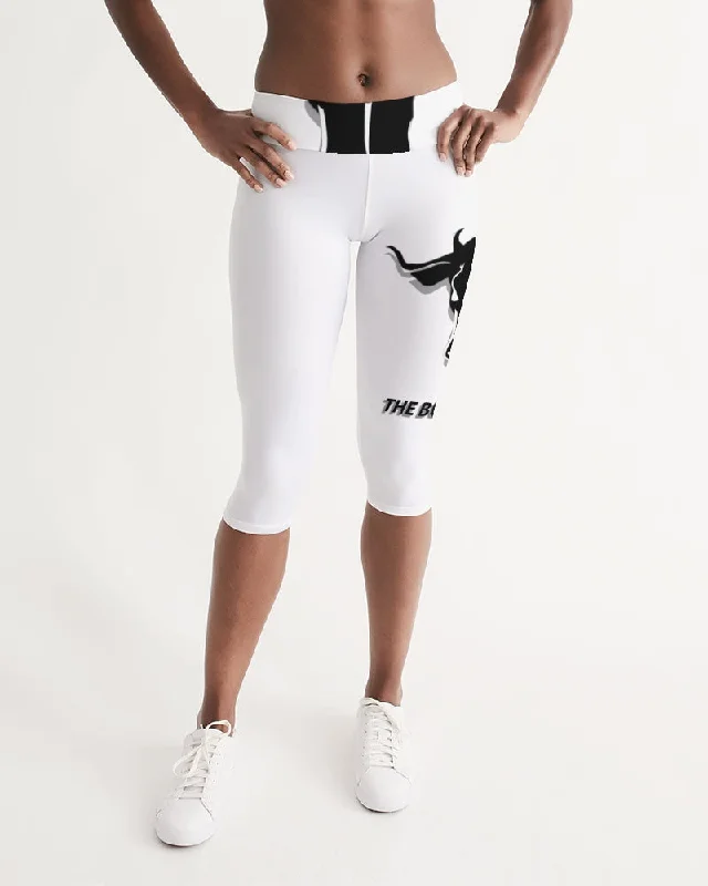 THE WHITE  BULL Women's Mid-Rise Capri