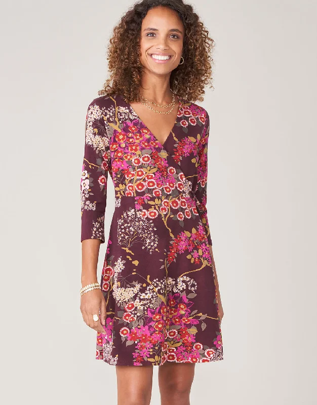 Alisa Wrap Dress White Hall Port Royale Blossom