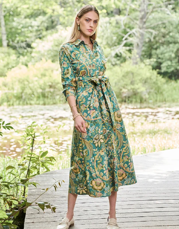 Marianne Shirt Dress Mystic Moss Bird