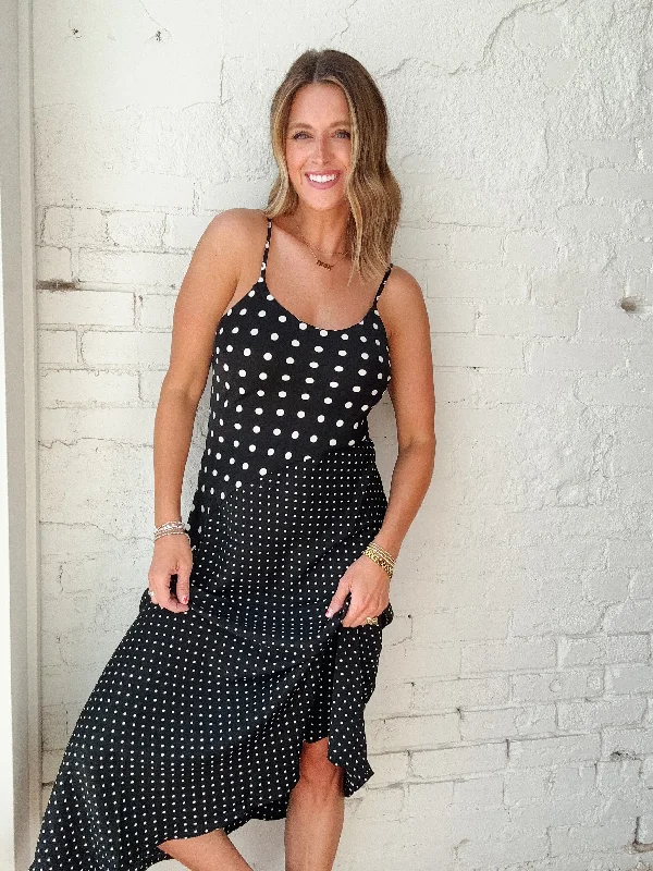 Seeing Spots Midi Dress