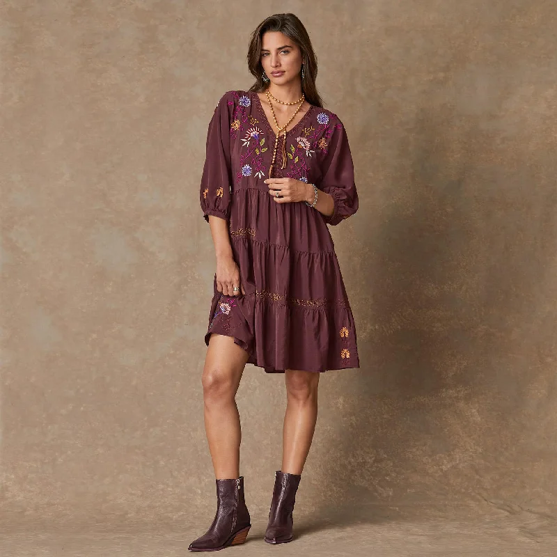 Toni Embroidered Dress